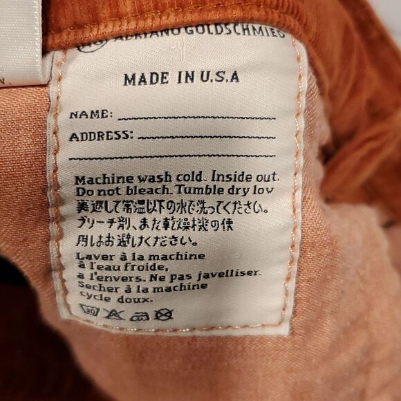 Adriano Goldschmied The Stevie slim straight orange corduroys - Picture 13 of 13